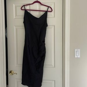 Bebe black midi dress